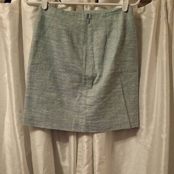 LOFT Teal Button-Front Mini Skirt 00P ๐๐๐๐ - Picture 6 of 9